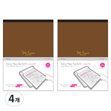 디루소 메모패드 리필 라인드 A4, 혼합색상, 4개, 1개입