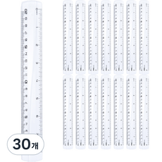 deLi 得力 好握尺 20cm, 30個, 透明