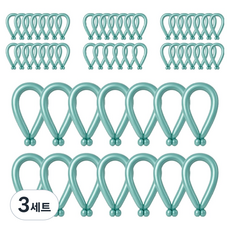 피앤비유니티 요술풍선 50p 세트, 메탈 미드그린, 3세트