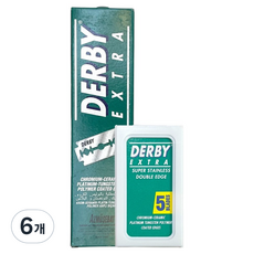 DERBY Thebe Extra雙面刮鬍刀片, 6個, 100件