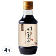 신앙촌 양조 생명물간장, 360ml, 4개