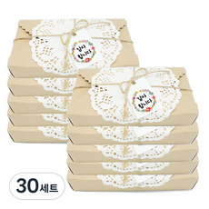 룰루데이 자연유래비누 랜덤발송 2p + 선물상자 세트, 75g, 30세트