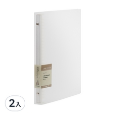 lcw26r-1 本色 b5 26孔塑鋼夾 透白/ 個, 2入, 透白色