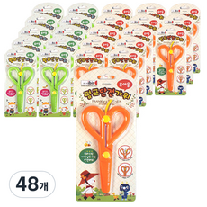 ibis 幼兒用按壓式安全剪刀, 隨機出貨, 48個