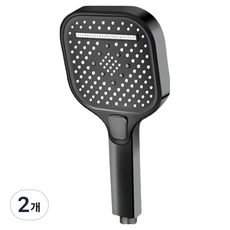 마켓감성 스퀘어 샤워 헤드 3단, 그레이, 2개