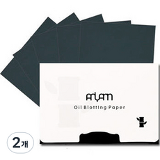 퍼즈생활건강 휴대용 오일페이퍼 기름종이 대나무숲 8.5 x 5.5 cm, 100개입, 2개