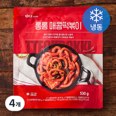 엘에프푸드 롱롱 매콤 떡볶이 (냉동), 530g, 4개