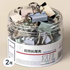 라이크존 더블클립 파스텔, 25mm, 48개입, 2개