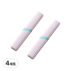 알럽홈 다이애거널 스타일 칫솔 케이스 세트 핑크, 4세트