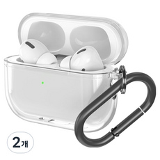 LIAMONT AirPods TPU 透明全包覆保護殼, 2個, 透明, AirPods Pro 3