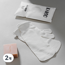 KANSO 溫和去除角質手套, 2個, 2入, 自然白