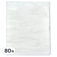 World Clean 分類回收背貼式塑膠袋 白色, 60L, 80個