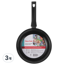 클린쿡 세라믹 IH 인덕션 프라이팬, 24cm, 3개