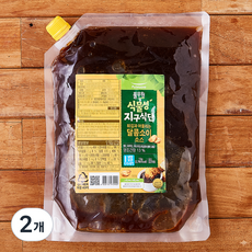 풀무원 식물성 지구식단 튀김과 어울리는 달콤소이 소스, 1kg, 2개