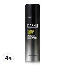 다슈 포맨 밤부 포레스트 몬스터 하드 헤어 스프레이, 280ml, 4개