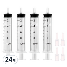 다온셀렉트 무한잉크 충전 석션팁 포함 석션주사기 10ml, 혼합색상, 24개