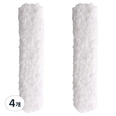 Pickdeal 便利冷氣清潔刷替換刷頭, 4個, 白色