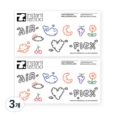 instant tattoo 指甲花 2入, 混合色, 6個