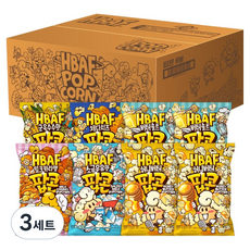 바프 팝콘 허니버터 2p + 버터솔트 2p + 밀크카라멜 + 소금우유맛 + 군옥수수맛 + 체다치즈 세트, 3세트