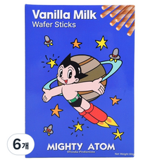 글로리아비스코 아톰 바닐라밀크맛 와퍼스틱 10p, 60g, 6개