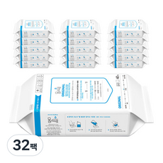 물따로 건티슈 오리지날 신생아 물티슈 리필형 60평량, 40매, 32세트