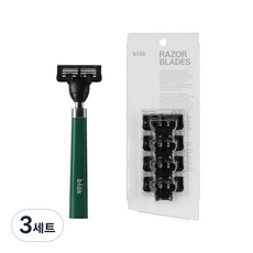 blak 6刃刮鬍刀 綠色+替換刀片 4入, 3組