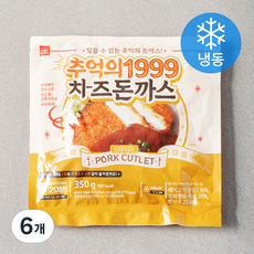 잇웨이브 추억의 1999 치즈돈까스 (냉동), 350g, 6개