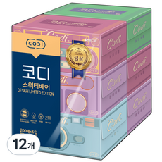 CODI Sweety Bear甜心熊天然紙漿盒裝面紙2層, 200入, 12個