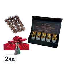 LOVELY FARM 錢診丹 韓藥 零用錢盒 10格 + 包袱巾 + 流蘇裝飾 2入 + 說明書 + 圓形貼紙 全套組合, 紅色(包袱巾), 隨機出貨(流蘇裝飾), 2套