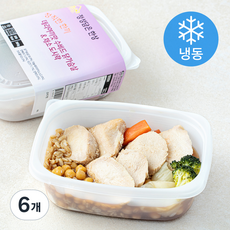 정직한 한끼 데리야끼맛 수비드 닭가슴살 & 채소 도시락 (냉동), 360g, 6개