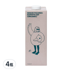 MINOR FIGURES 小人物 濃厚版燕麥奶 咖啡師, 1L, 4瓶