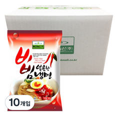 칠갑농산 얼음찬 비빔냉면, 140g, 10개입