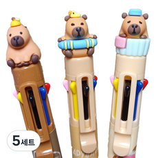 ARTJOY 水豚8色多功能原子筆 3種組, 5套, 混色