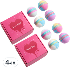 랩스밤 배쓰밤 입욕제 러브샷 선물 세트 4종, 140g, 4개