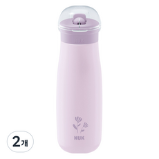 NUK 幼兒用迷你Flip 2合1吸管&飲水鴨嘴冷飲杯, 500ml, 2個, 紫色