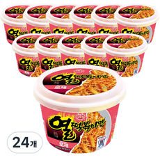 오뚜기 열떡볶이면 로제 용기 191g, 24개