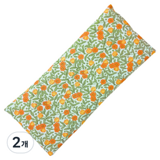 hannunal 紅豆眼部熱敷袋 橙花圖案, 2個