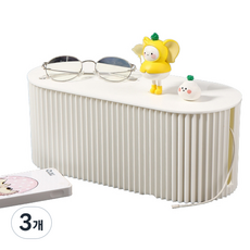 다루미 모노톤 전선 정리함, 3개, 02화이트