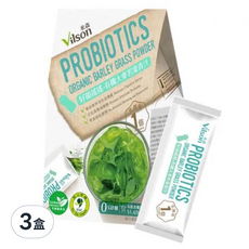 Vilson 米森 好菌搖搖 有機大麥若葉青汁 14包, 42g, 3盒