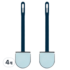 리빙이프 욕실 청소솔 변기청소, 블루, 4개