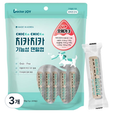 닥터조이 강아지 치카치카 피모건강 기능성 덴탈껌, 오메가3, 140g, 3개