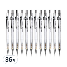 자바펜 칼라제도샤프 투명, 0.5mm, 36개