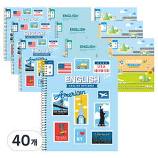 English線圈寬筆記本, 隨機出貨, 40個