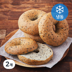 비그레인 시카고 프로틴 흑임자 베이글 4개입 (냉동), 480g, 2개