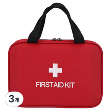 거친언니 휴대용 구급 상자 레드, 3개