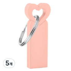 뮤스트 하트 USB메모리 로즈골드, 32GB, 5개