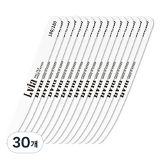 Lvia 刀型木質磨甲棒 100/180, 白色, 30個