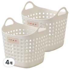 이노마타 사각 소프트 미니 바스켓 4466, 화이트, 4개