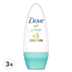 도브 데오 롤 온 페어 앤 알로에 베라 데오드란트, 3개, 50ml