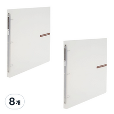 ECO Chungwoon 透明彩色夾 迷你O型環活頁夾 3孔 A4, 透明, 8個